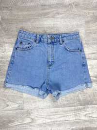 Topshop moto girlfriend шорты 36 размер женские джинсовые голубые