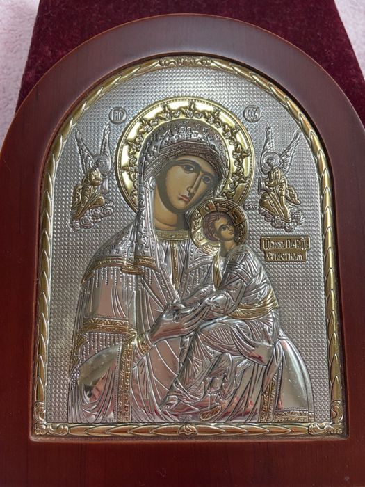 Грецька срібна ікона