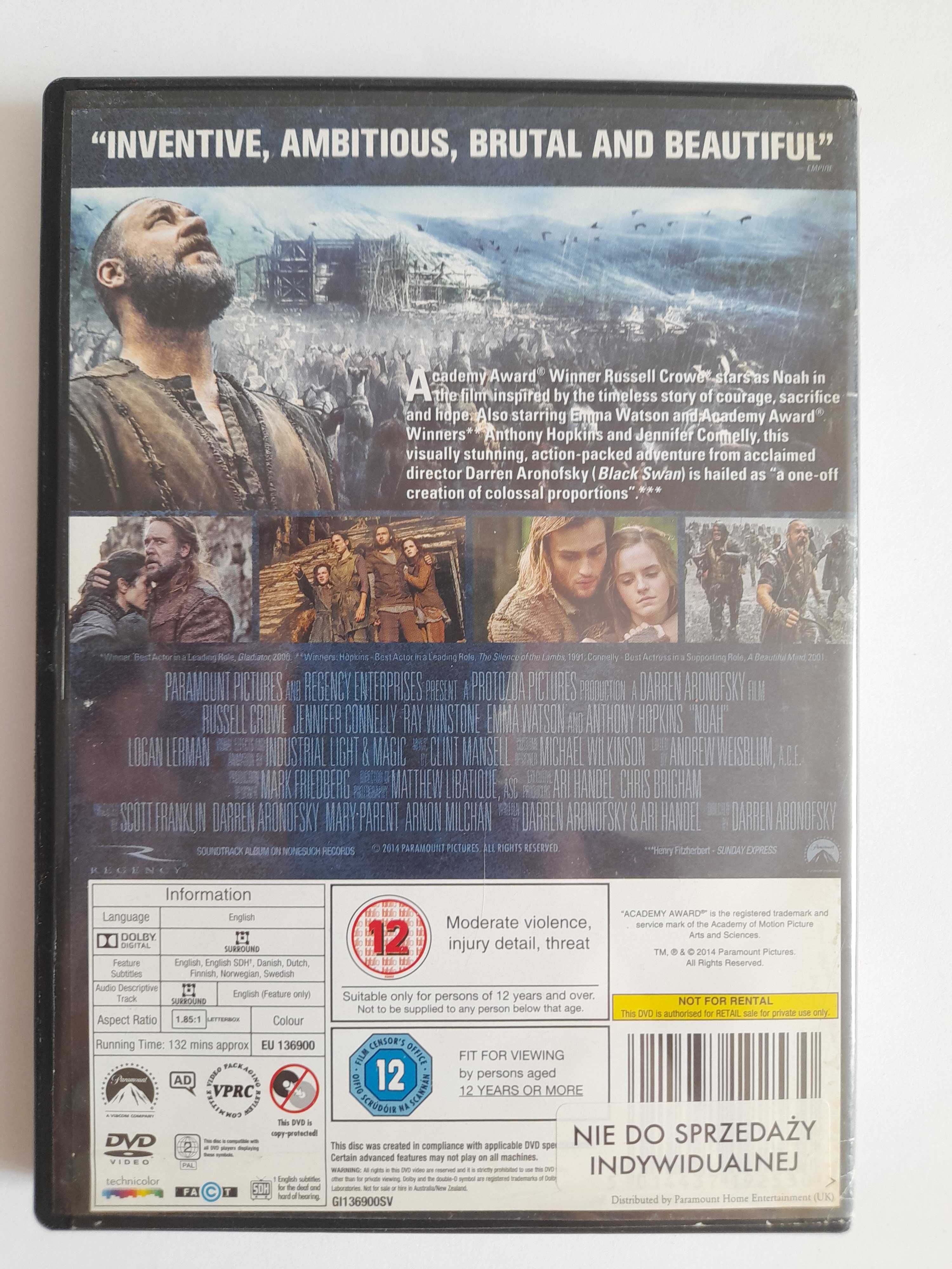 Film Noah płyta DVD