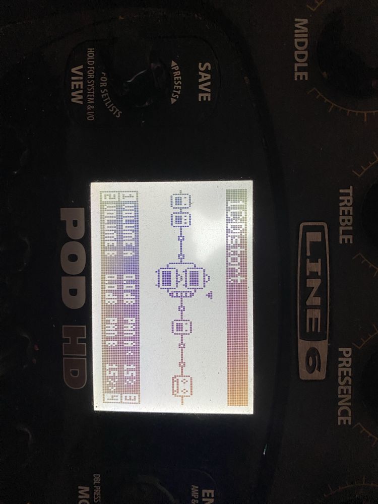 Line 6 POD HD ( processador de baixo, voz, guitarra ]