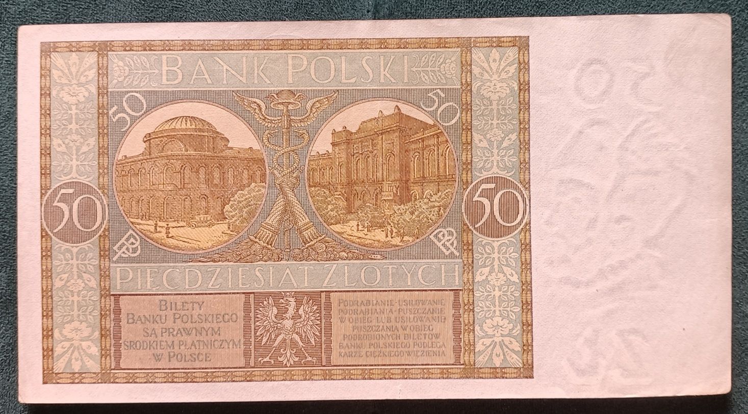 50 zł 1929 II RP stan + 2