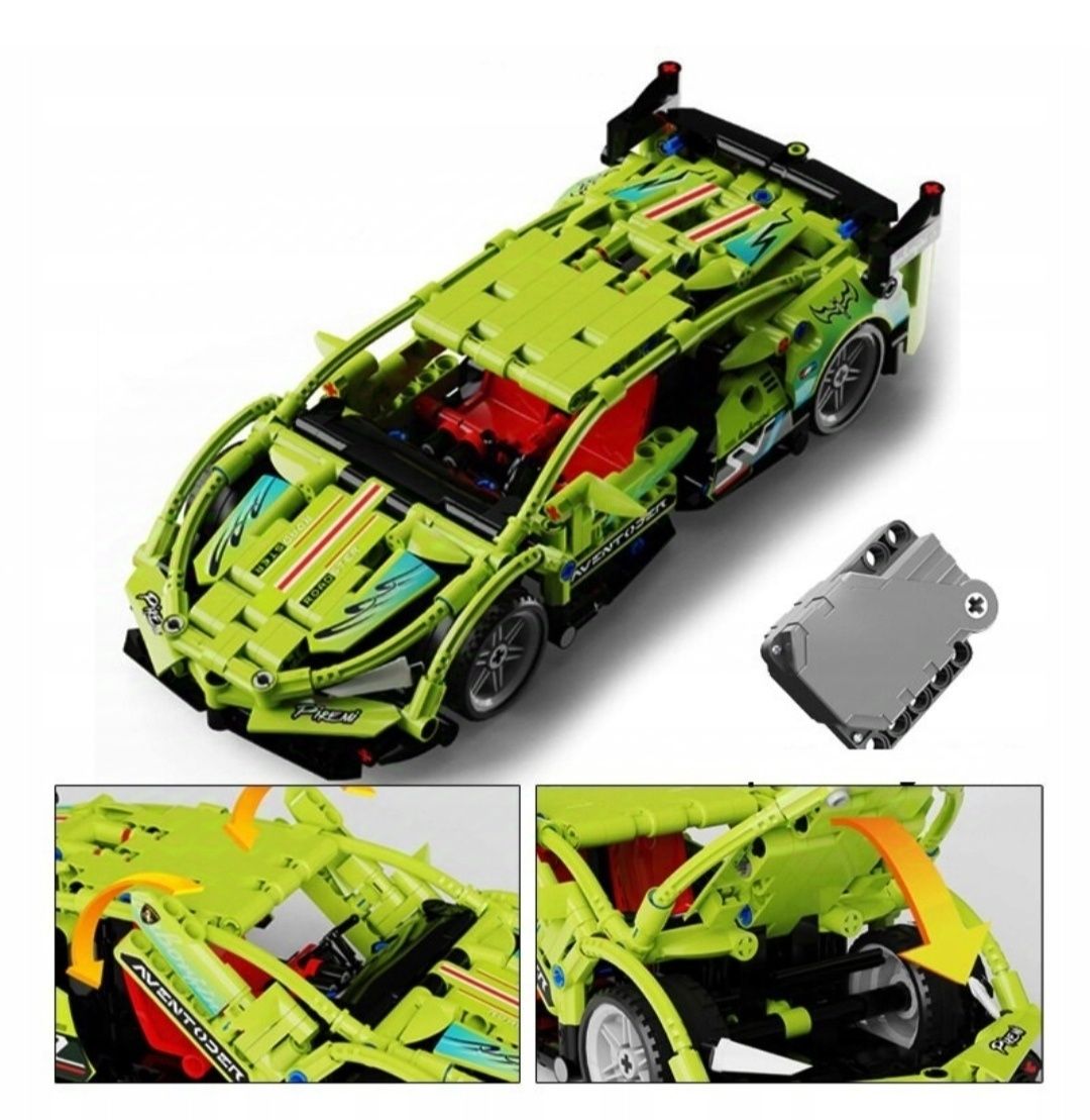 Klocki auto sportowe Lamborgini napęd 448pcs SuperCar