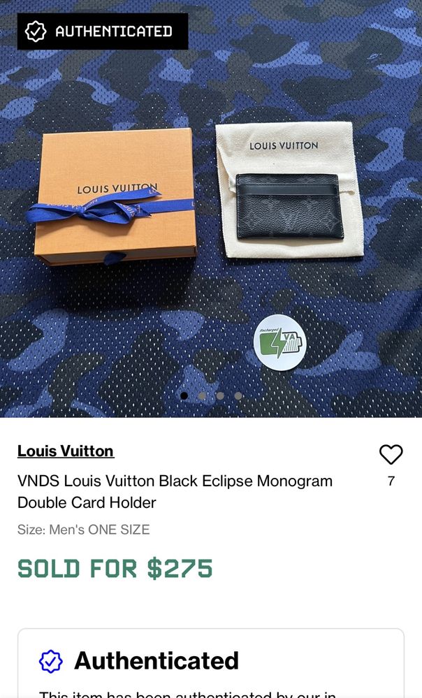 Кардхолдер Louis Vuitton Monogram Eclipse Card Holder М62170
