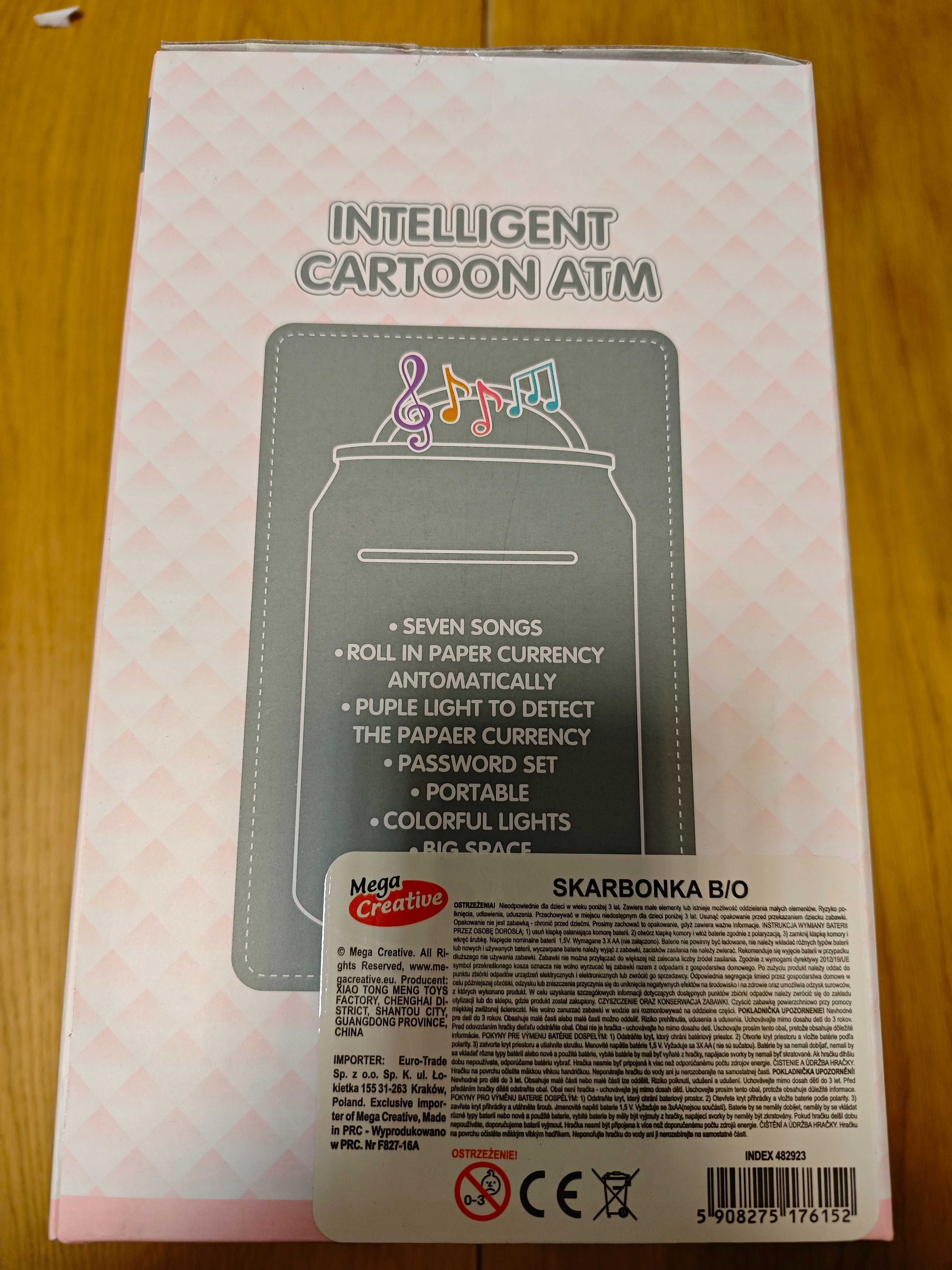 Skarbonka Sejf na szyfr Szop ze światłem i muzyką