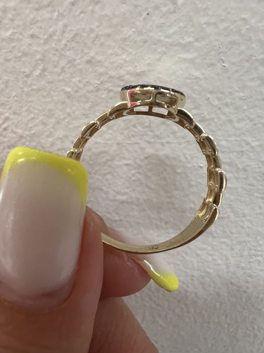 Золотое кольцо Шанель р.19 желтое золото 585 проба