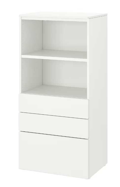 Regał biały z 3 szufladami IKEA