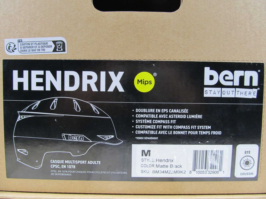 Kask Bern Hendrix MIPS czarny, na rower, rolki, deskorolkę