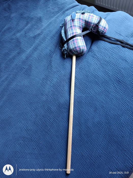 Konik na kiju ręcznie robiony. Hobby horse 100 cm