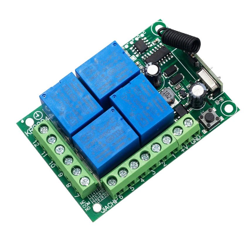 Przekaźnik bezprzewodowy 4CH 230V RF sterowany radiowo pilotem