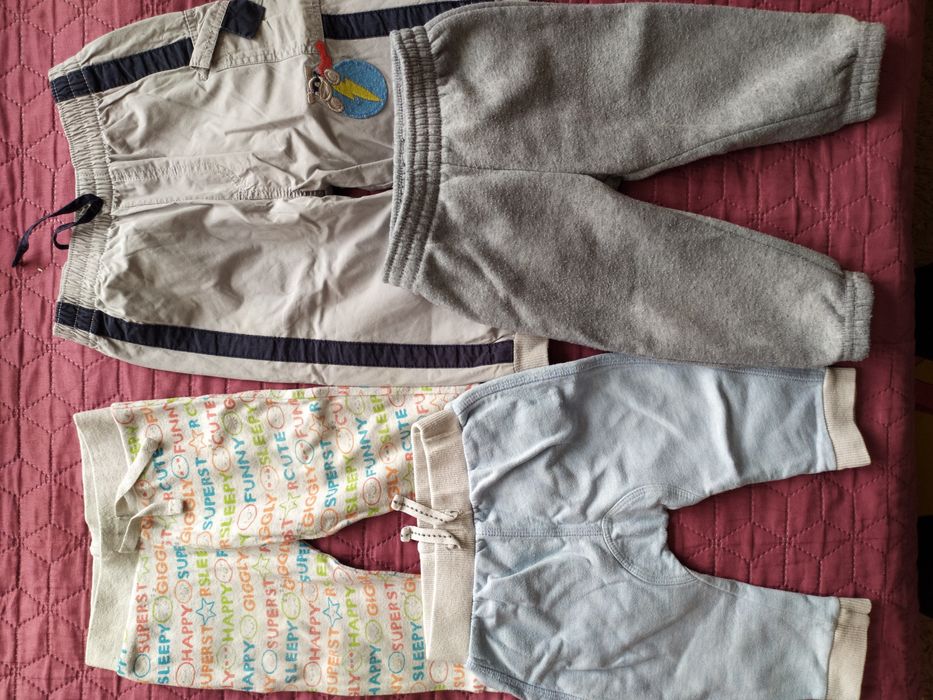 5 par spodni paka zestaw Spodnie dresowe na wiek 6-9 miesięcy 68/74