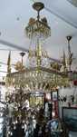 Lustre em vidro colorido
