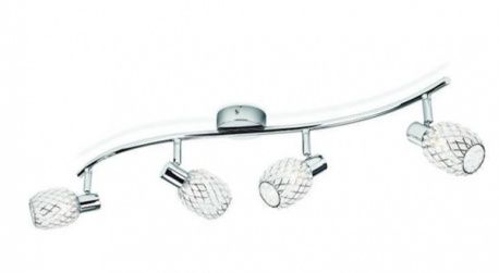 Nowa lampa sufitowa Philips kryształki reflektorki ażurowa chrom