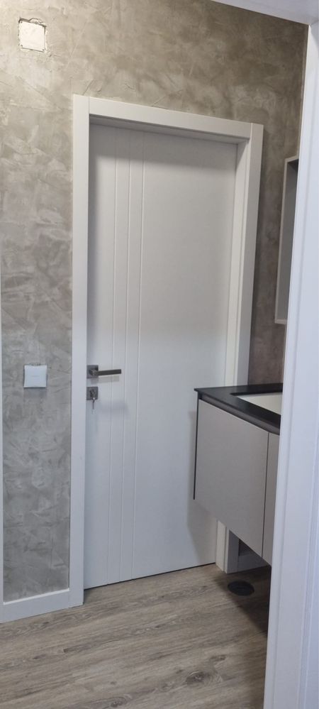 Portas Interior Branco Lacado WPC 80cm / 75cm / 70 Cm Completas