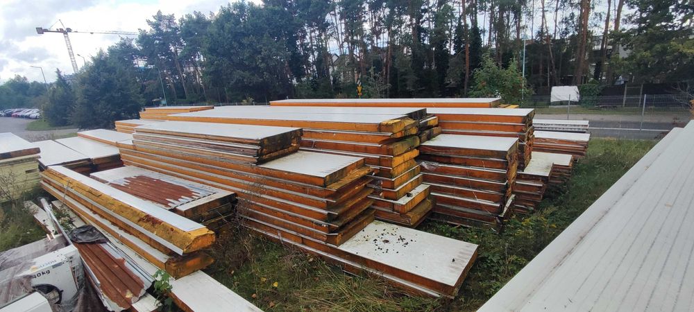 Płyty warstwowe 20cm z demontażu hali magazynowej