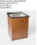 Кухонная тумба под накладную мойку