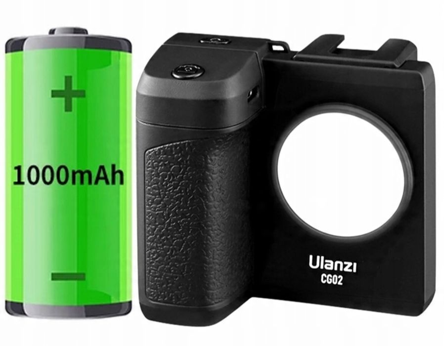 Uchwyt Ulanzi CG02 z oświetleniem LED i pilotem Bluetooth do telefonu