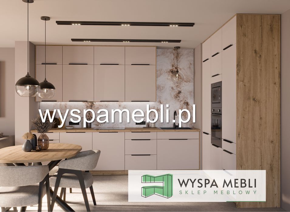 NOWA kuchnia na wymiar meble kuchenne 390cm kaszmir dąb dostawa 0zł