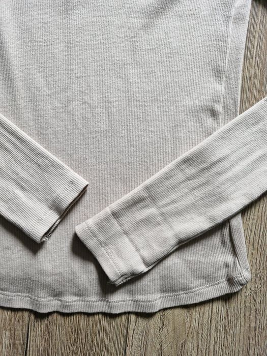 Prążkowana bluzka z koronką Sinsay rozmiar S