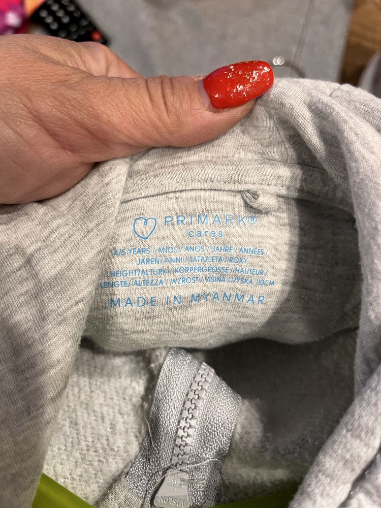 Bluza szara dziewczeca