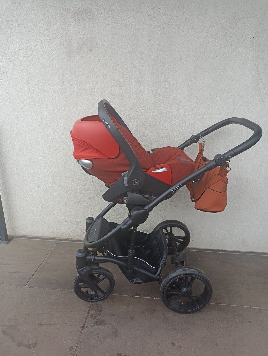 Wózek 3/1,4/1 Bebetto tito fotelik cybex cloud i size rozkladany