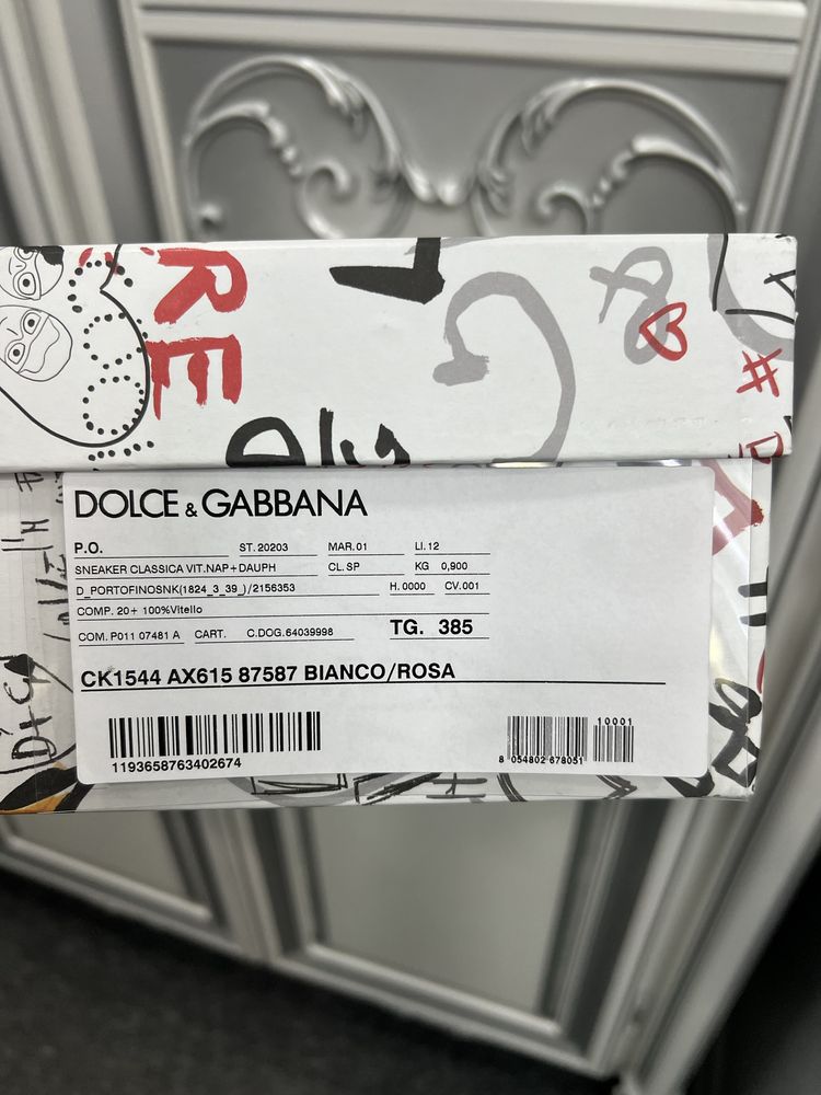 Женские кеды кроссовки Дольче Габбана Portofino Dolce&Gabbana оригинал