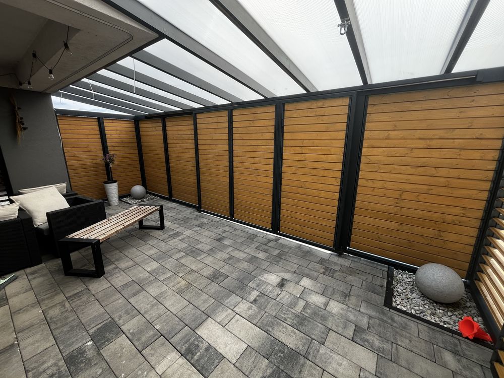 Zadaszenie tarasu pergola ruchome deseczki