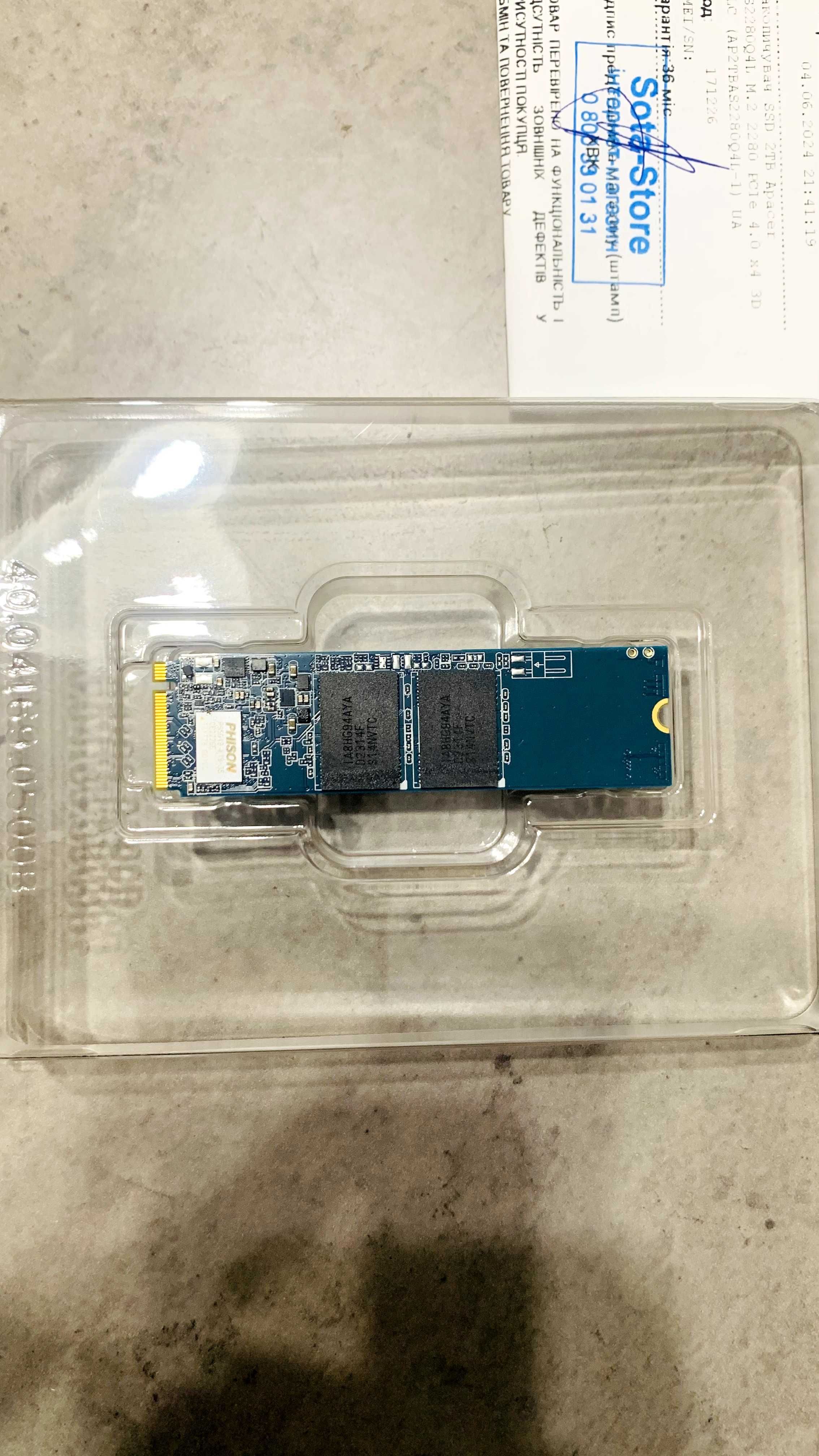 SSD накопичувач M.2 Apacer 2 TB