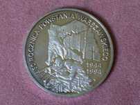 Moneta srebrna 300000 z 1994 r. 50 Rocznica Powstania Warszawskiego