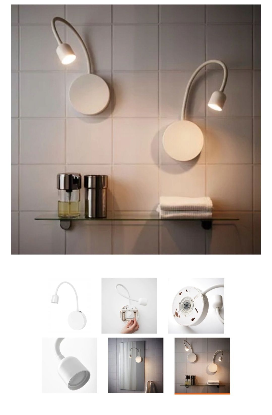 Ikea blavik lampka na baterię