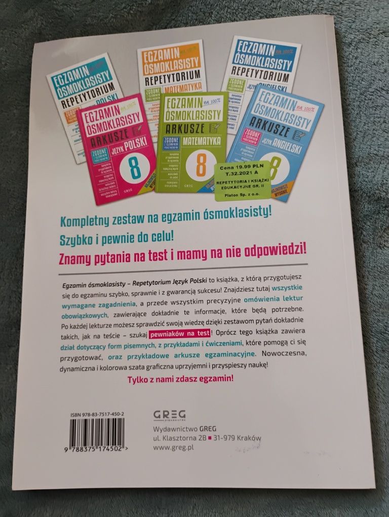 Repetytorium. Egzamin ósmoklasisty. Język polski