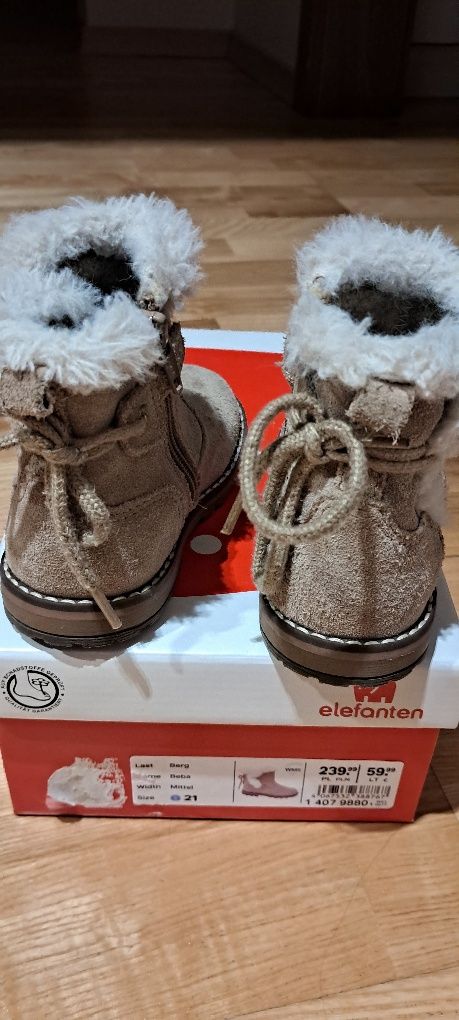 Buty zimowe rozmiar 21  Elefanten POLECAM