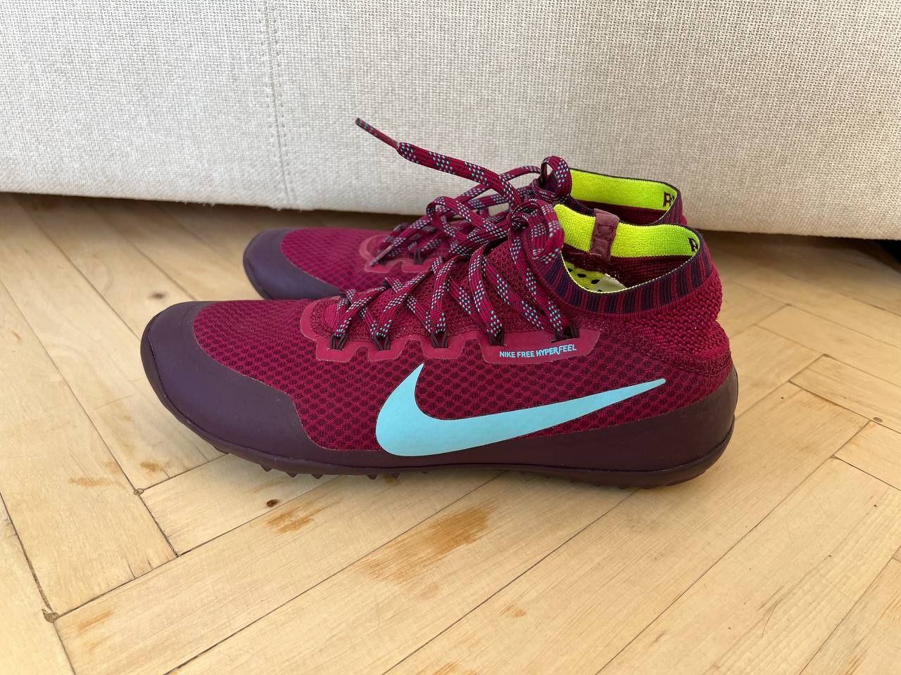 Кросівки nike free hyper feel 27 см бордові