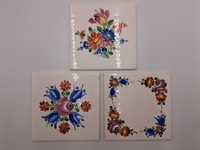Płytka ceramiczna Meissen Miśnia kwiaty ręcznie malowane flizy