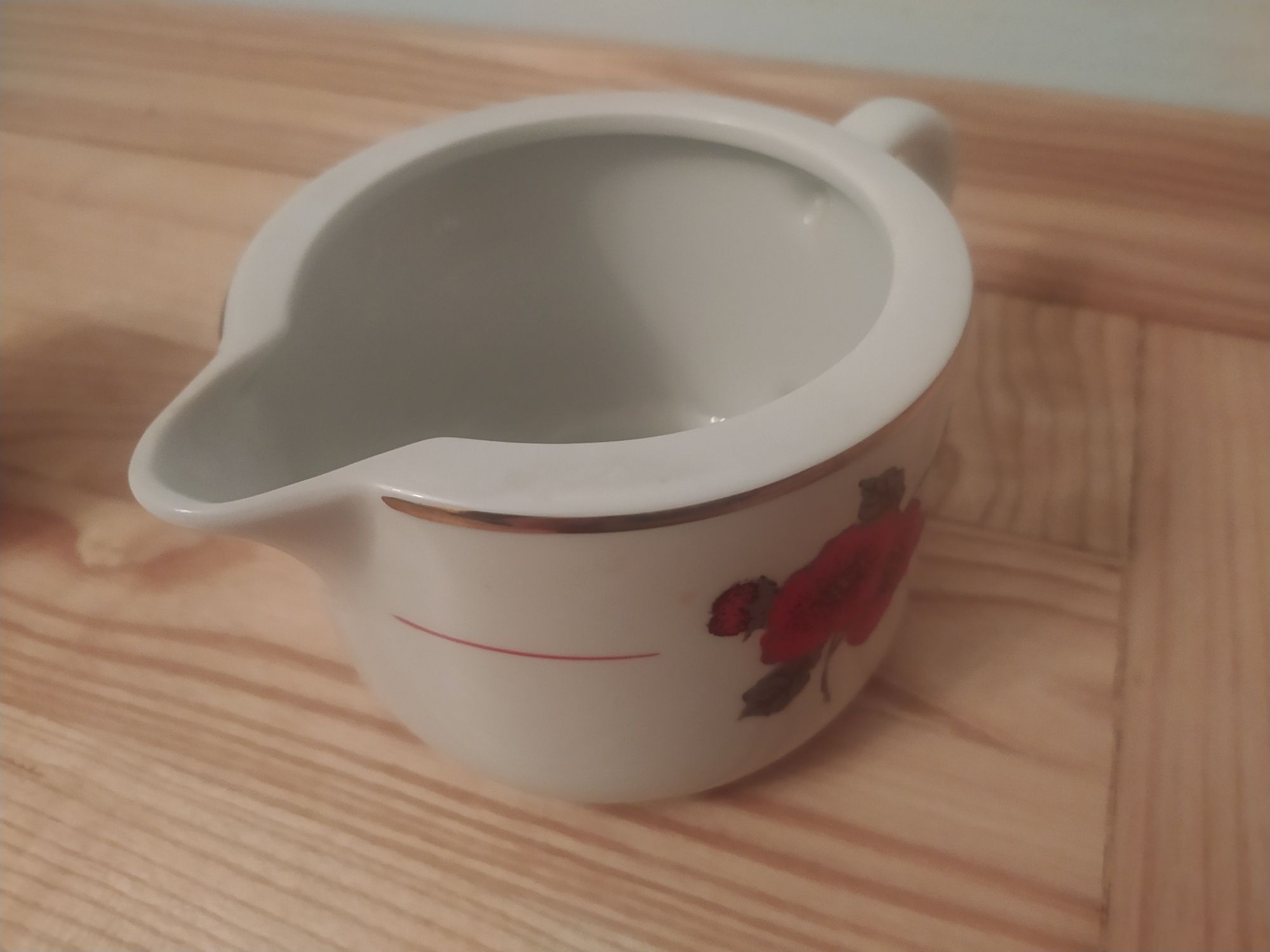 Dzbanek mlecznik cukierniczka miseczka komplet porcelana Karolina