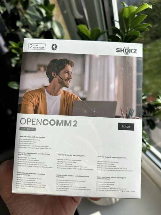 SHOKZ OpenComm2 2025 Upgrade Zestaw słuchawkowy Bezprzewodowy