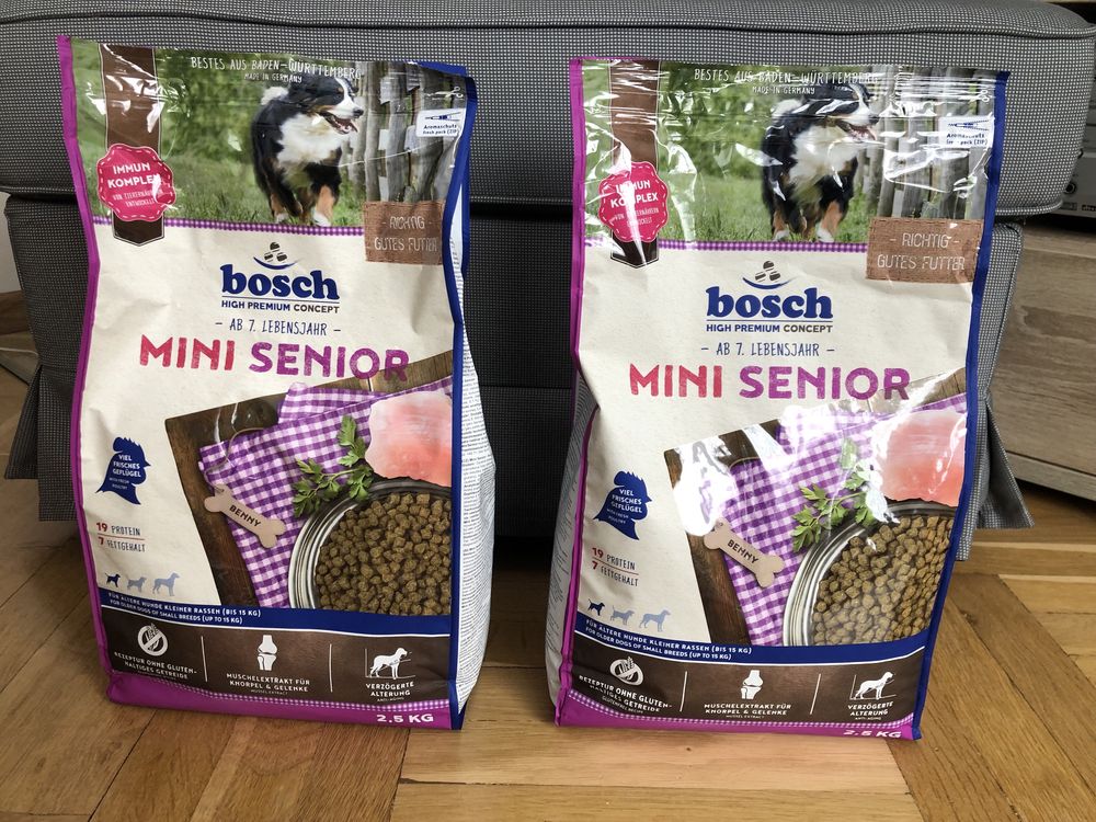 Karma dla psa Bosch Mini Senior 2x2,5 kg