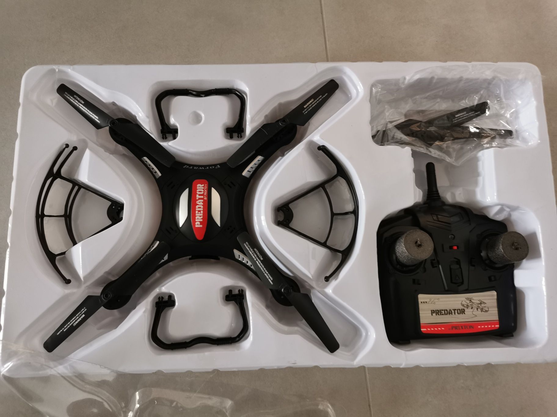 Dron predator prixton uszkodzony