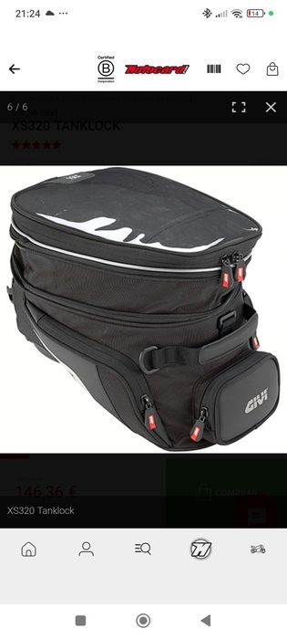 Givi XS320 Tanklock com pouco uso