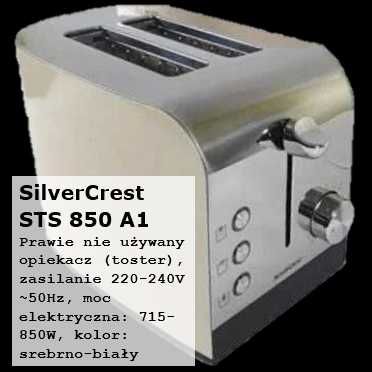 Camry CR6012 + toster SilverCrest STS 850 A1