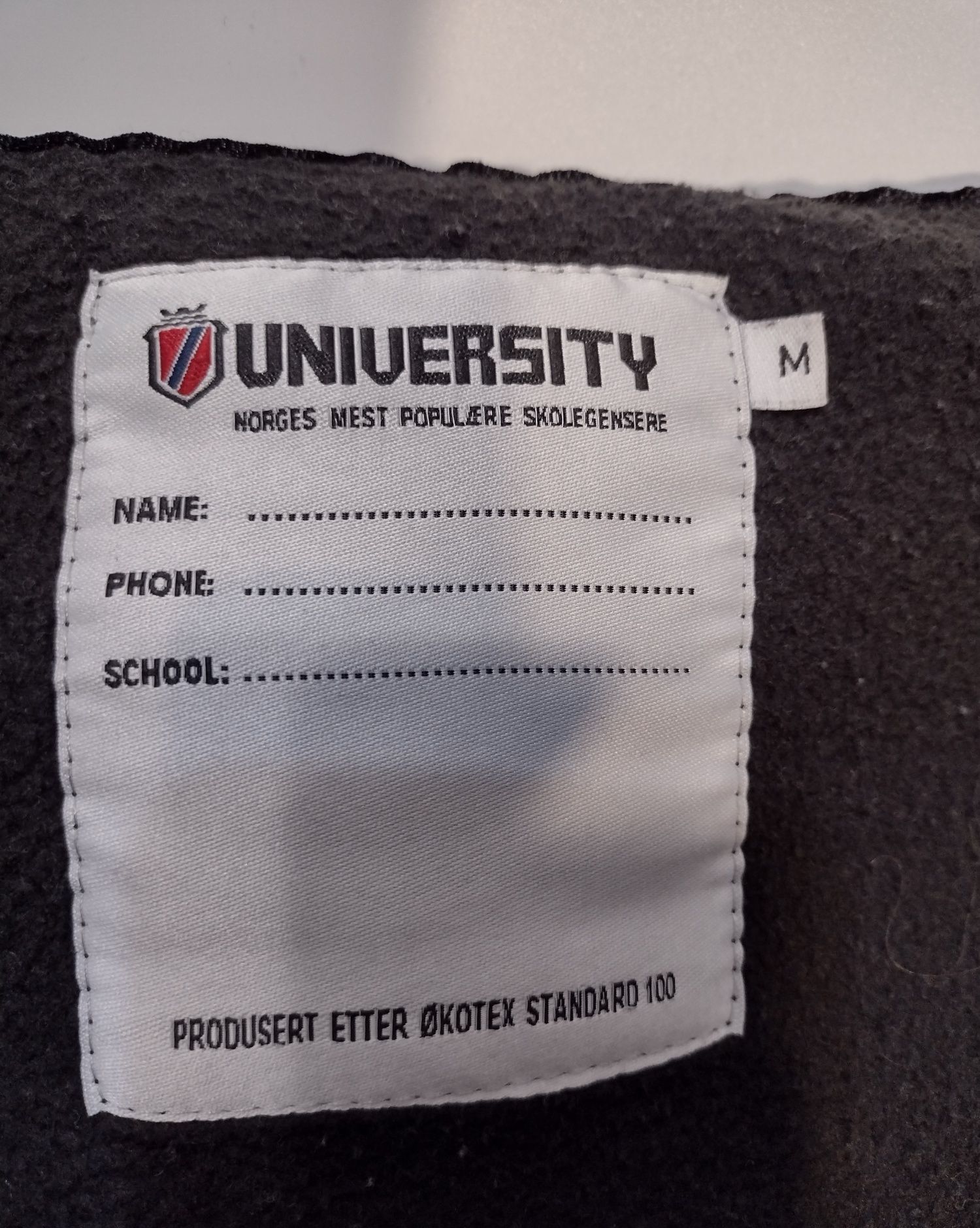 Orginalna, bluza, vintage, czarna, z kapturem, University rozmiar m 38