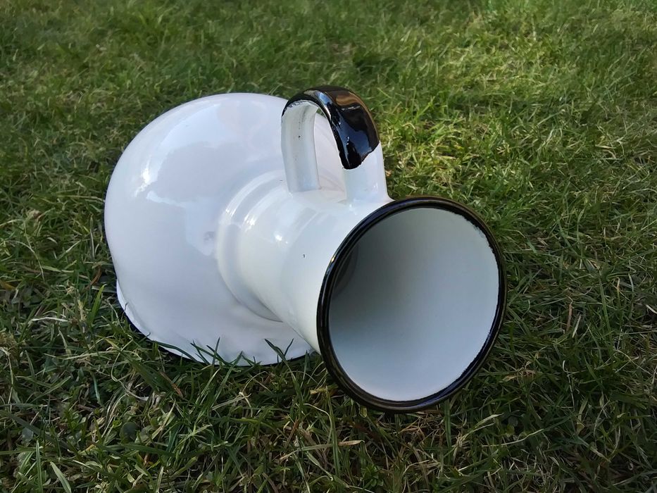 Stare naczynie wojskowe mobilny przenośny nocnik przedmiot z PRL WP