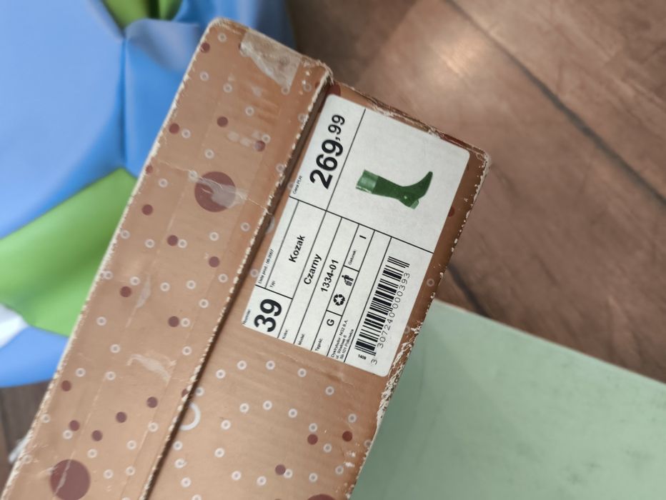 Czarne buty kozaki ocieplane skóra naturalna zamsz Lasocki 39 jak nowe