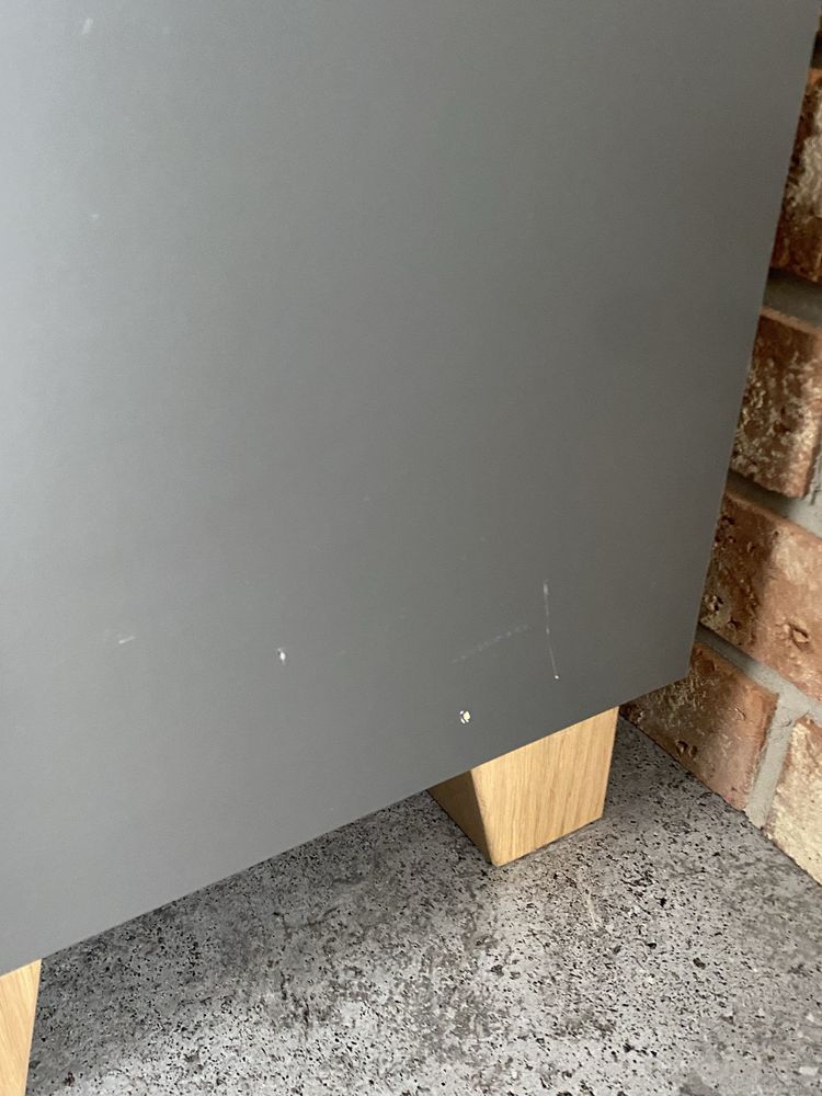 Kallax szary grafit mat Ikea 70x70
