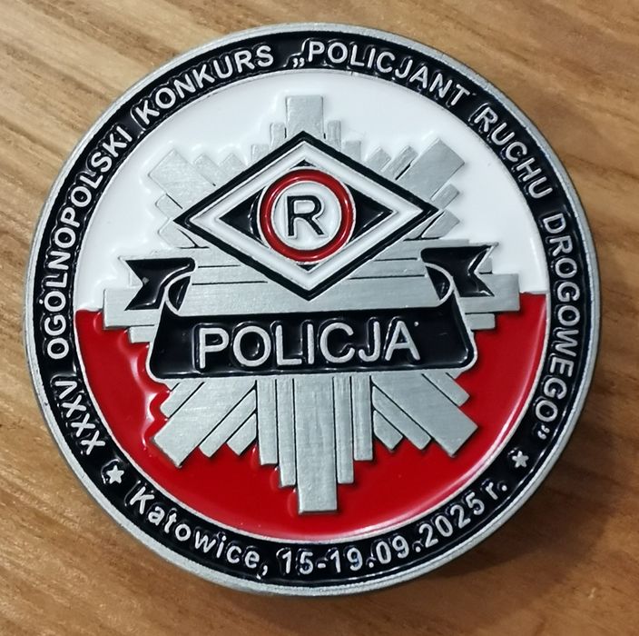 Przypinka 35 Finał Ogólnopolskiego Konkursu-Policjant Ruchu Drogowego.