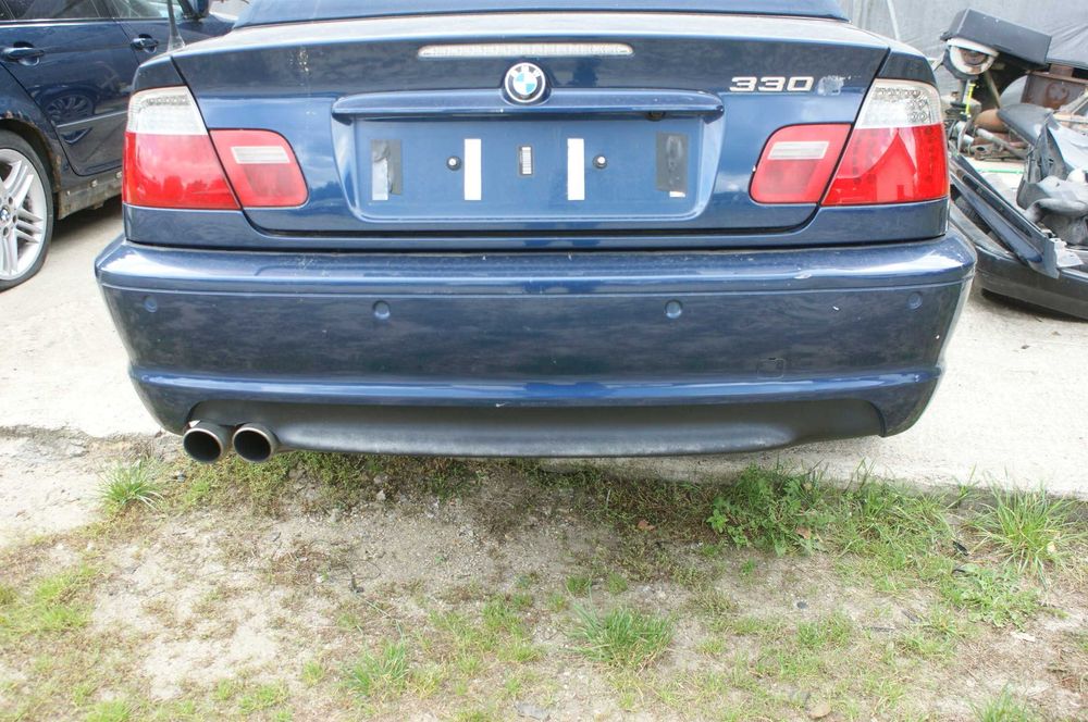 Bmw e46 coupe cabrio zderzak tył tylny  m pakiet mysticblau metallic