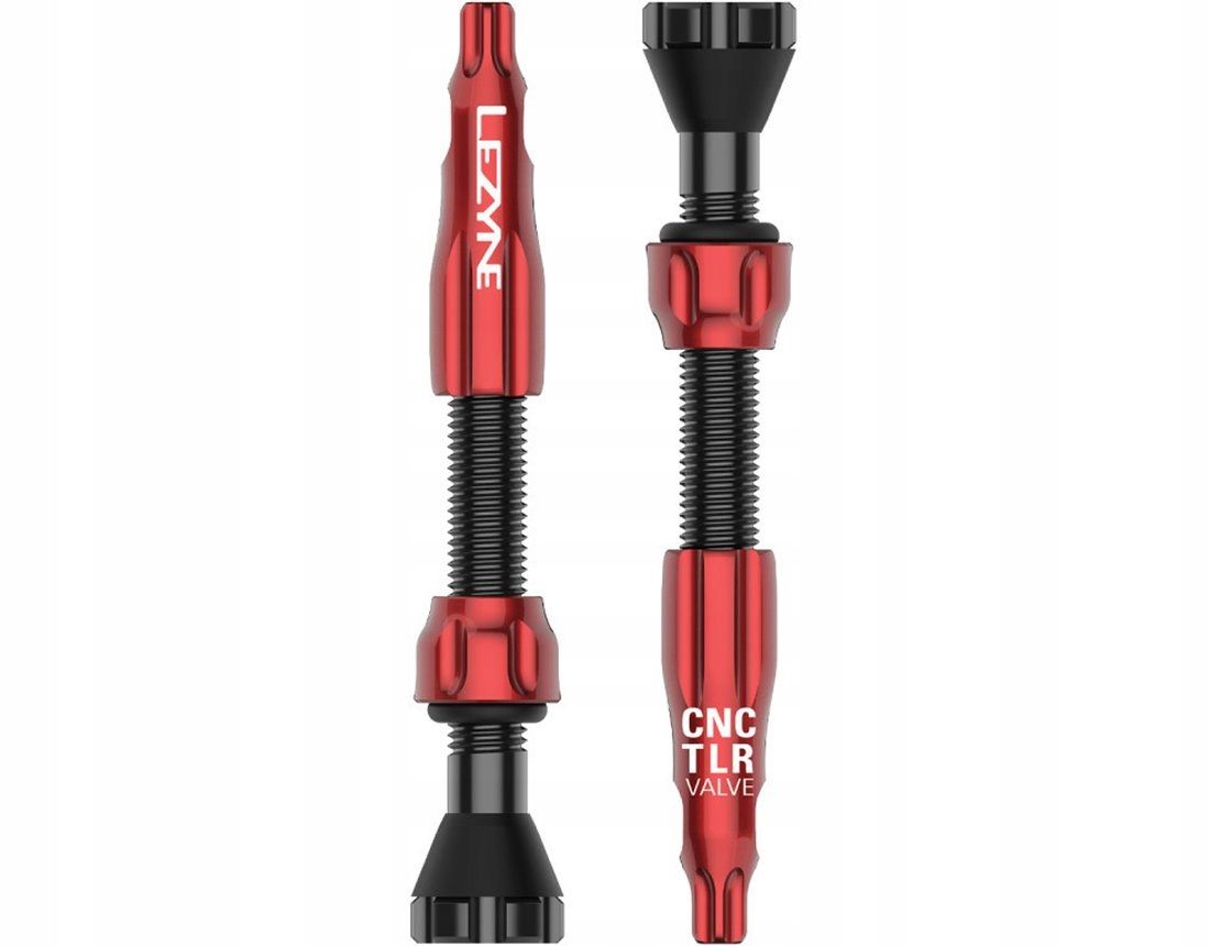 Lezyne Zawory bezdętkowe Cnc 44mm czerwone