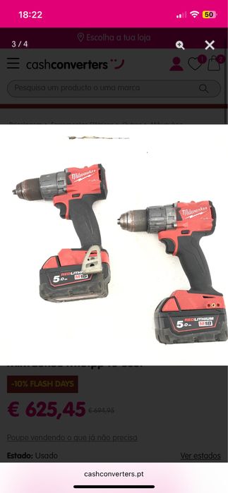 Kit Powerpack Milwaukee M18fpp4c-555t