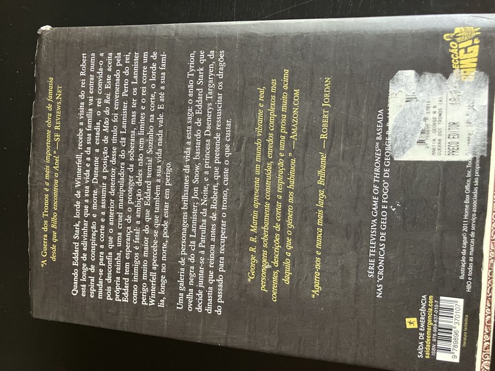 Livro A Guerra dos Tronos