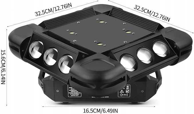 WZYBUTA Moving Head 150 W RGBW Disco Light Party Light DMX512