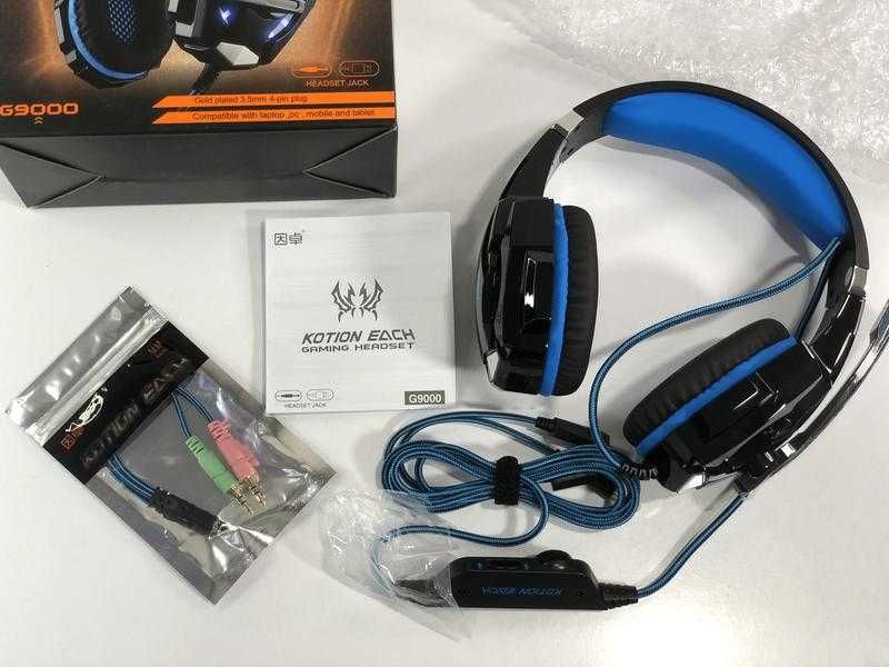 Навушники KOTION EACH Gaming with LED G9000 Aux USB